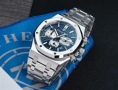 audemars piguet royal oak 15450st blue dial|ap royal oak 41mm price.